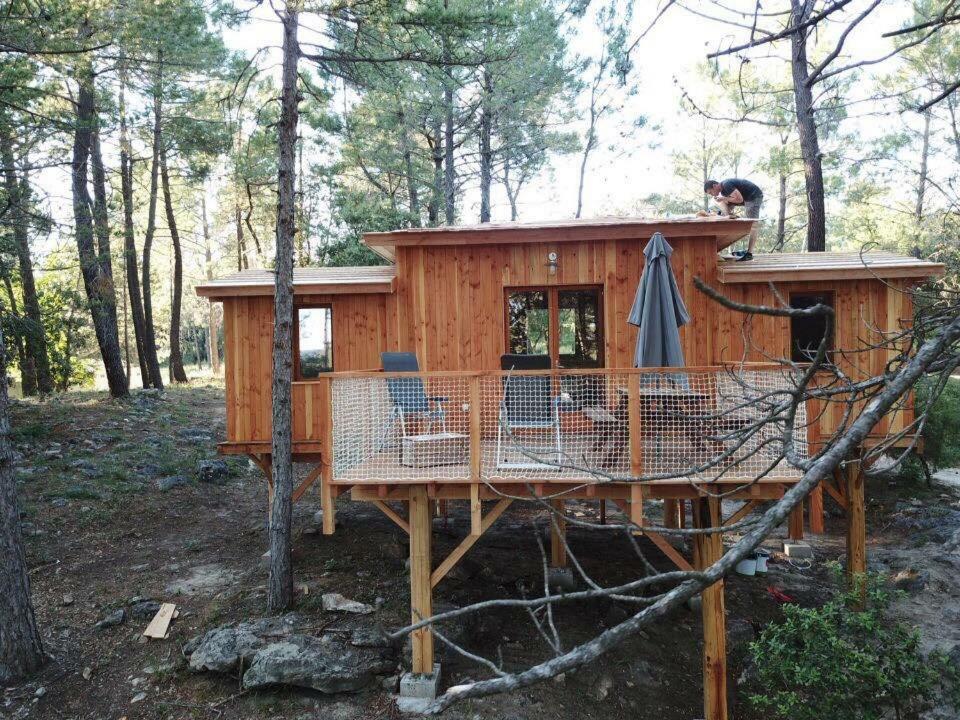 Camping La Simioune En Provence Боллен Экстерьер фото